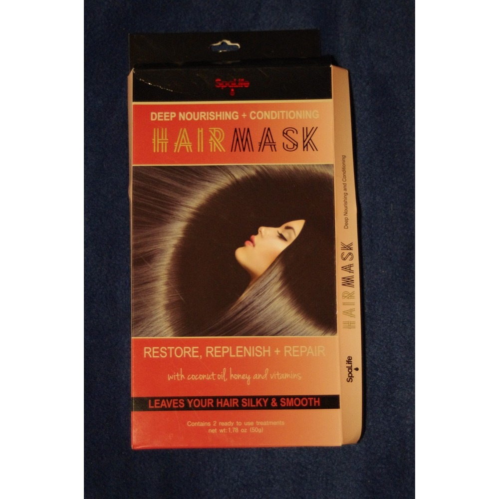 SpaLife Deep Nourishing + Conditioning Hair Mask, 2‎ Ready-to-Use Treatments New